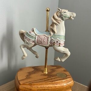 Sam Fransisco Music Box Company Vintage Carousel Horse Figurine